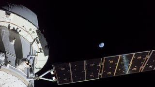 NASA's Orion spaceship during its uncrewed Artemis 1 test mission in 2022.